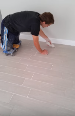 Color Of Your Porcelain Wood Tile Grout, Does Grout Change The Color Of Tile