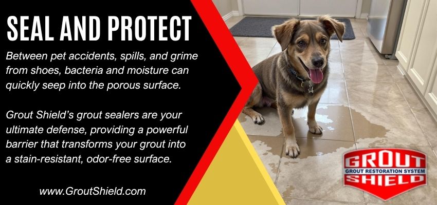 seal and protect. Pet stains, mold, wine, coffee, drops, spills, time, mildew, mold.. call us! www.groutshield.com