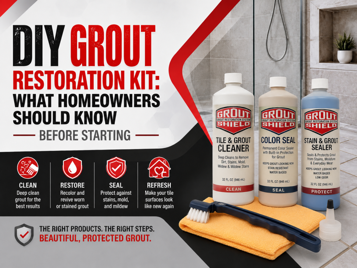 DIY Grout Restoration Grout Shield