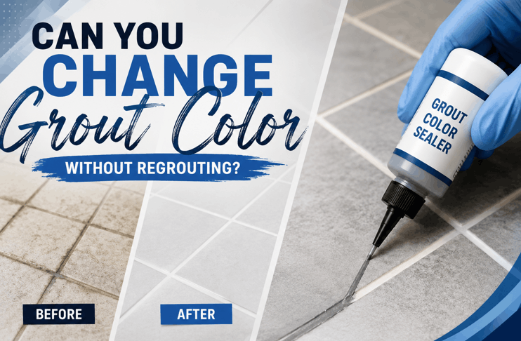 Change the color of your grout with grout shield