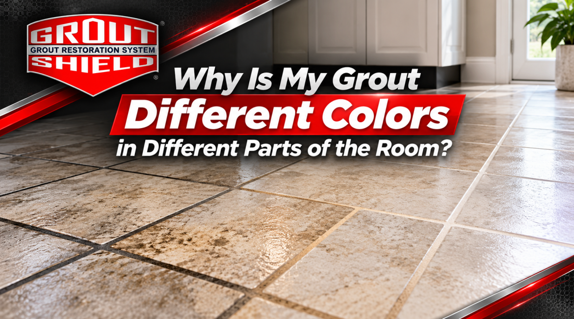 Why is my grout different colors grout shield