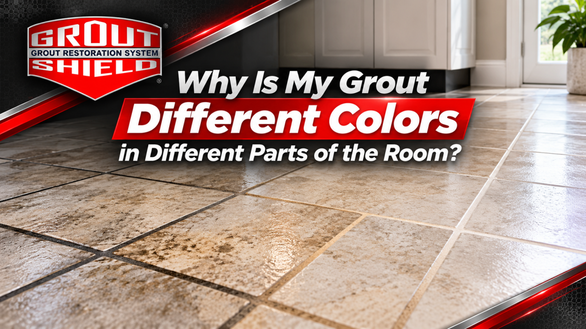 Why is my grout different colors grout shield